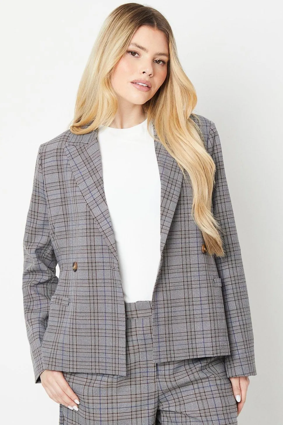 Double Breasted Short Blazer