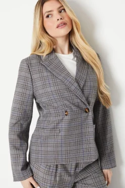 Double Breasted Short Blazer