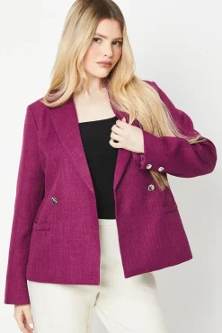 Double Breasted Short Blazer