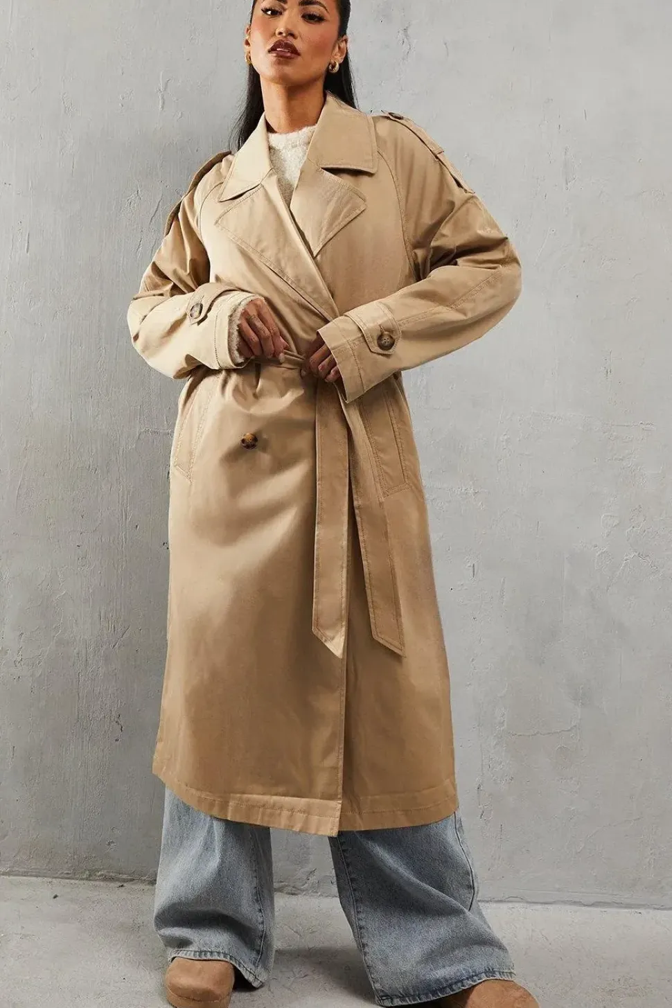 Double Breasted Trench Coat