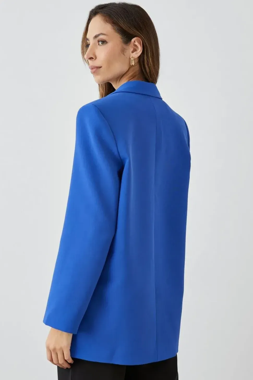 Double Button Relaxed Blazer