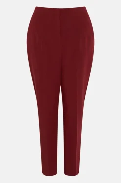 Double Crepe High Waisted Dart Detail Trouser