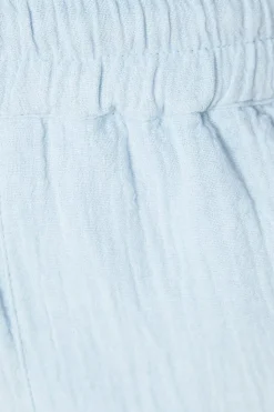Double Gauze Wide Leg Trouser
