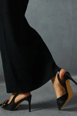 Double Strap Buckle Heels
