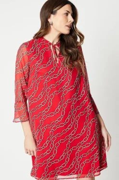 Double Tie Shift Dress