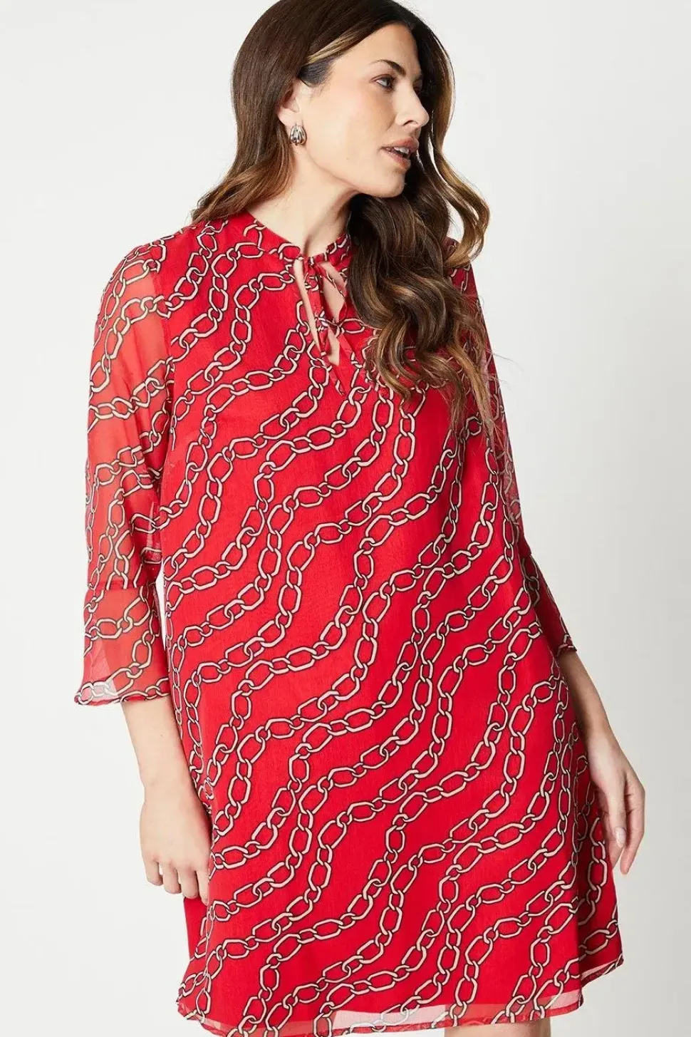 Double Tie Shift Dress