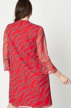 Double Tie Shift Dress