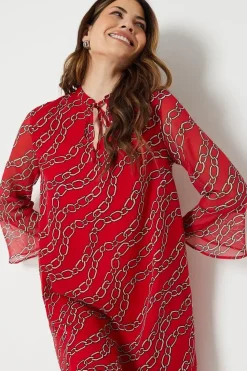 Double Tie Shift Dress