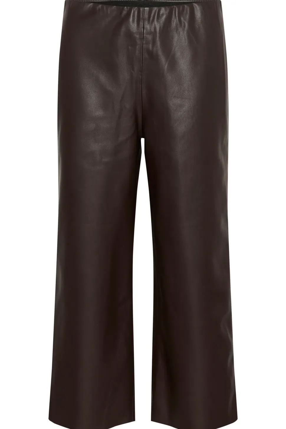 DowieSZ Cropped Faux Leather Trousers-
