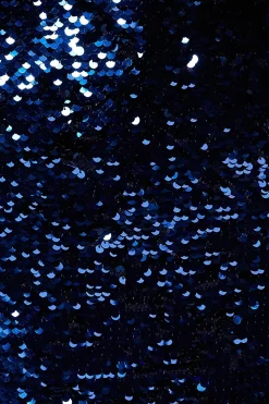 Dp Luxe Cobalt Sequin Mini Skirt
