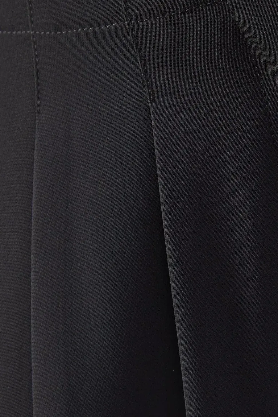 Drape Pleat Detail Wide Leg Trouser