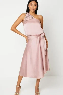 Drape Satin Wrap Skirt