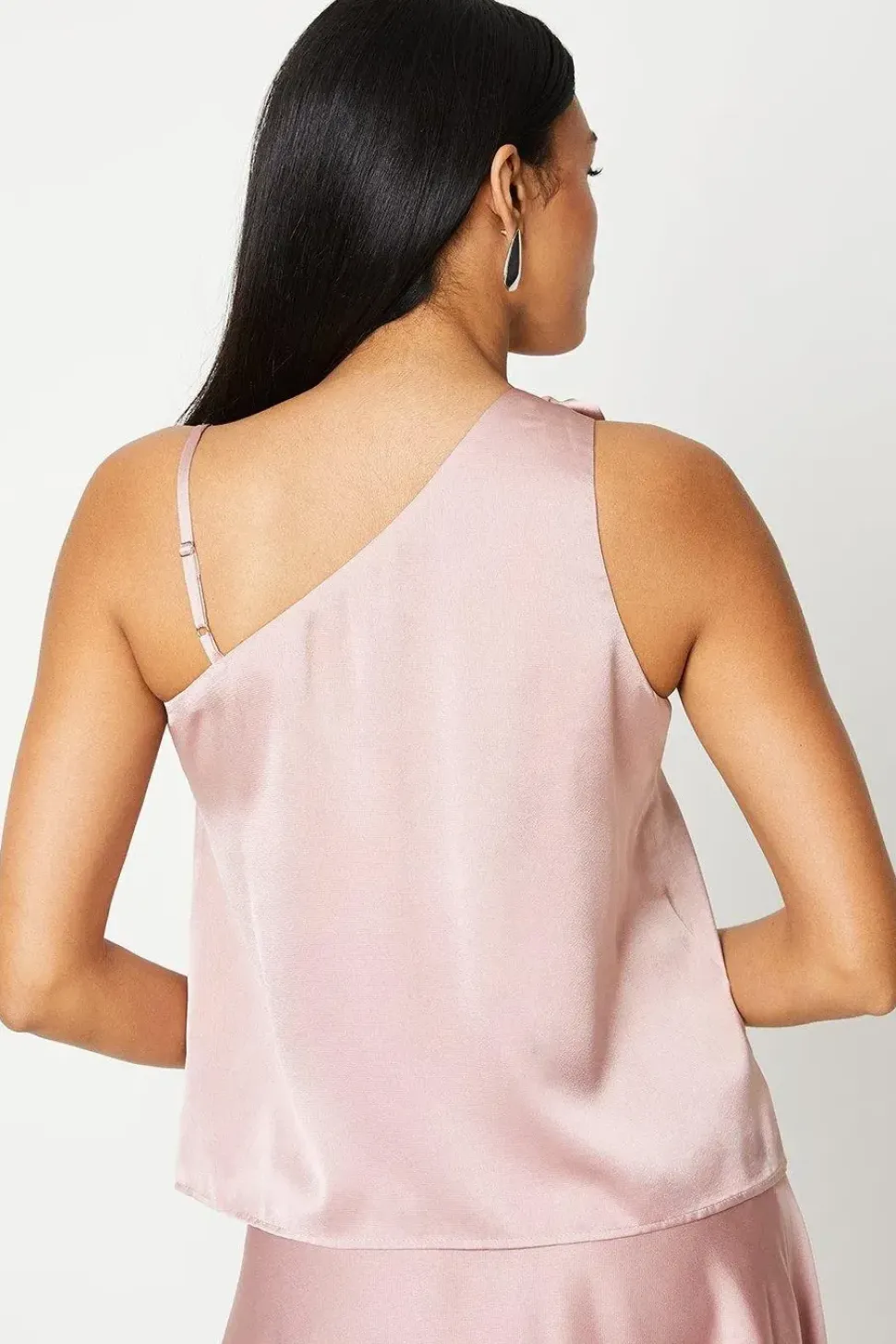 Drape Satin Wrap Skirt