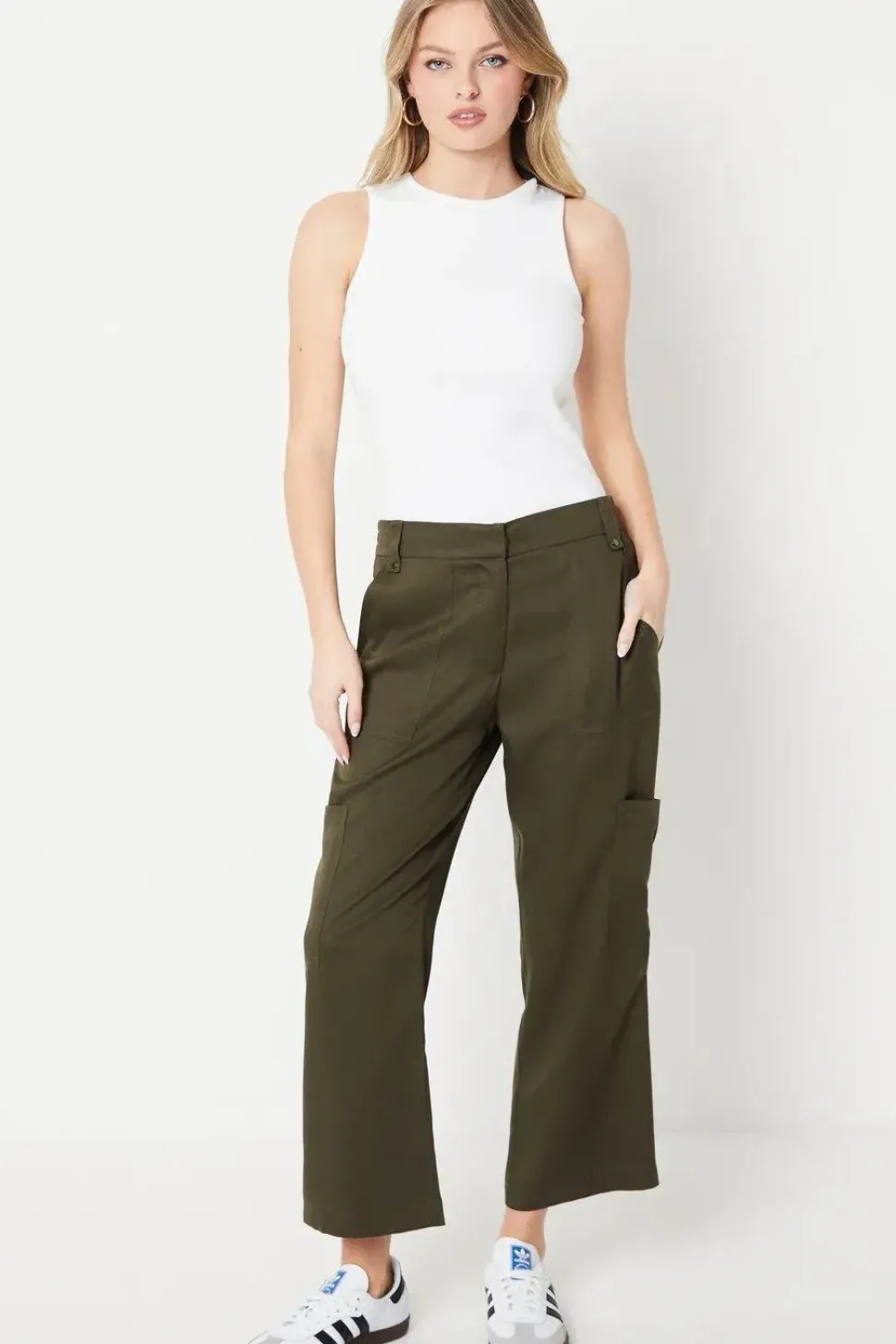 Drapey Pocket Detail Cargo Trouser