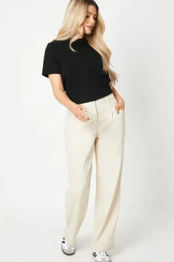 Drapey Wide Leg Relaxed Trouser