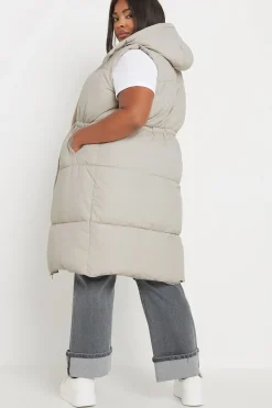 Drawcord Panelled Gilet