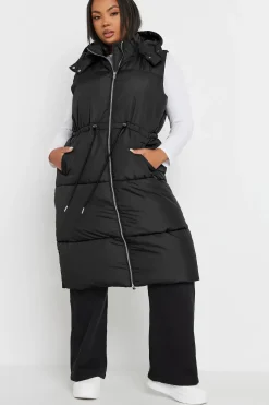 Drawcord Panelled Gilet