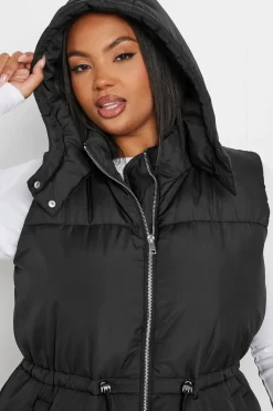 Drawcord Panelled Gilet