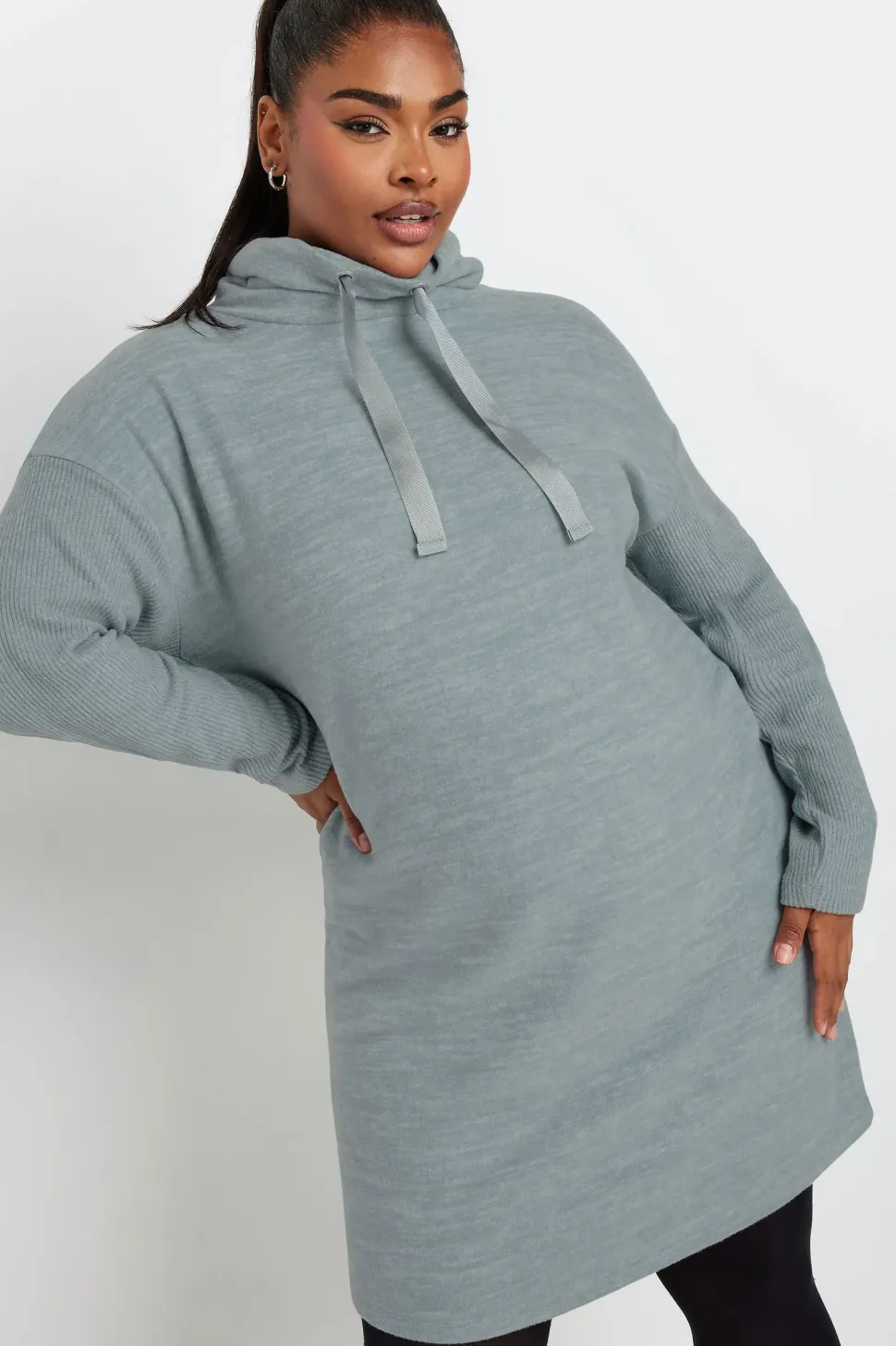 Drawstring Hoodie Dress