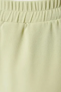 Drawstring Tie Waist Wide Leg Trouser