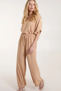 Drawstring Wide Leg Trousers