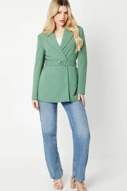 D-ring Double Breasted Blazer
