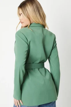D-ring Double Breasted Blazer