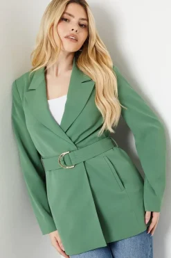 D-ring Double Breasted Blazer