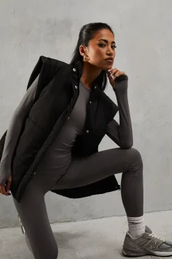 Drop Shoulder Padded Gilet