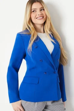 Edge To Edge Double Breasted Blazer