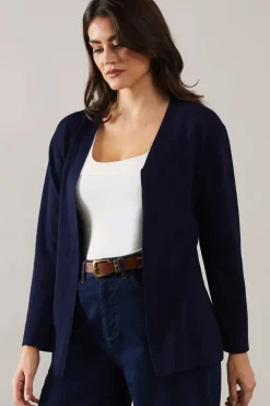 Edge to edge knitted cardigan