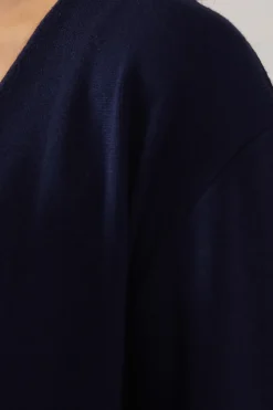 Edge to edge knitted cardigan