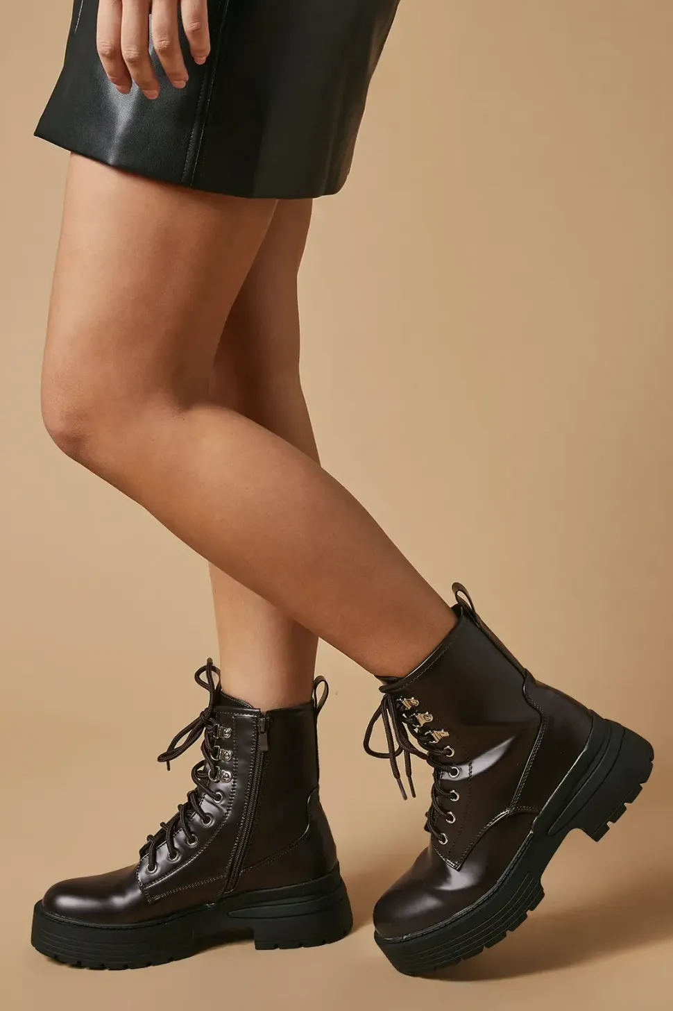 Effie Chunky Lace Up Ankle Boot