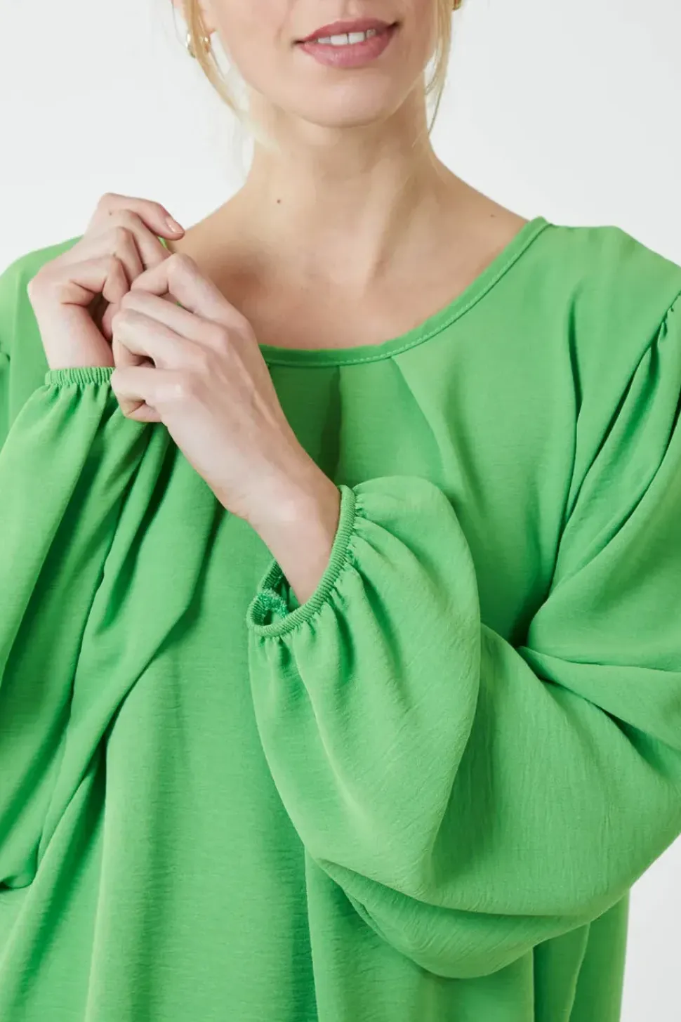 Elasticated Blouson Hem Blouse