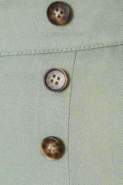 Elasticated Button Detail Shorts