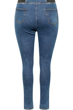 Elasticated Insert Split Hem Jeggings