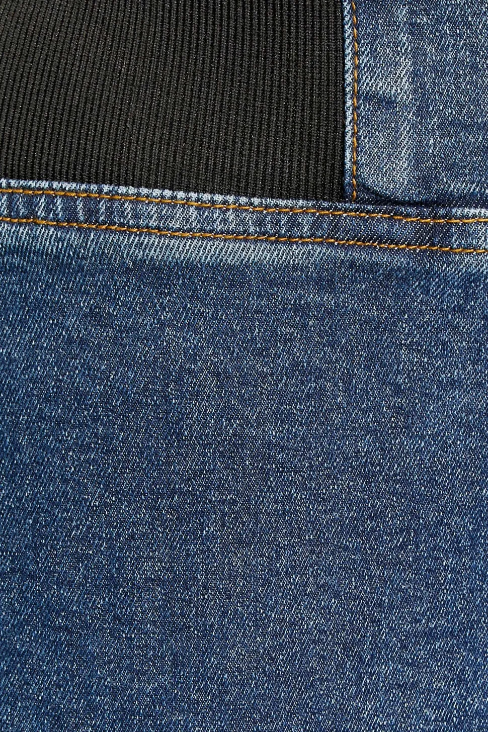 Elasticated Insert Split Hem Jeggings