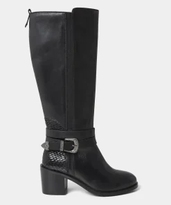 Elasticated Premium Leather Riding Boots
