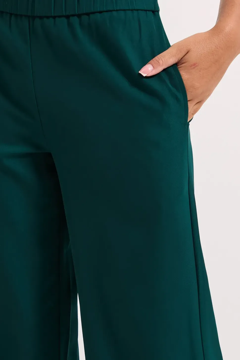 Elasticated Waist Straight Leg Trouser