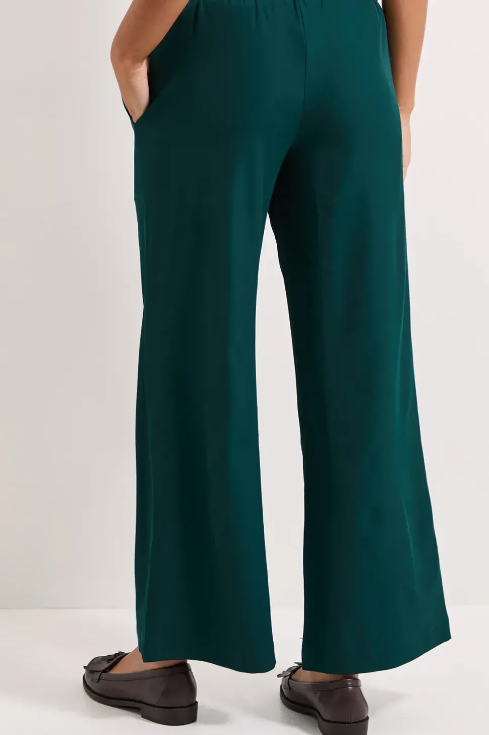 Elasticated Waist Straight Leg Trouser
