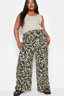 Elasticated Wide Leg Trousers