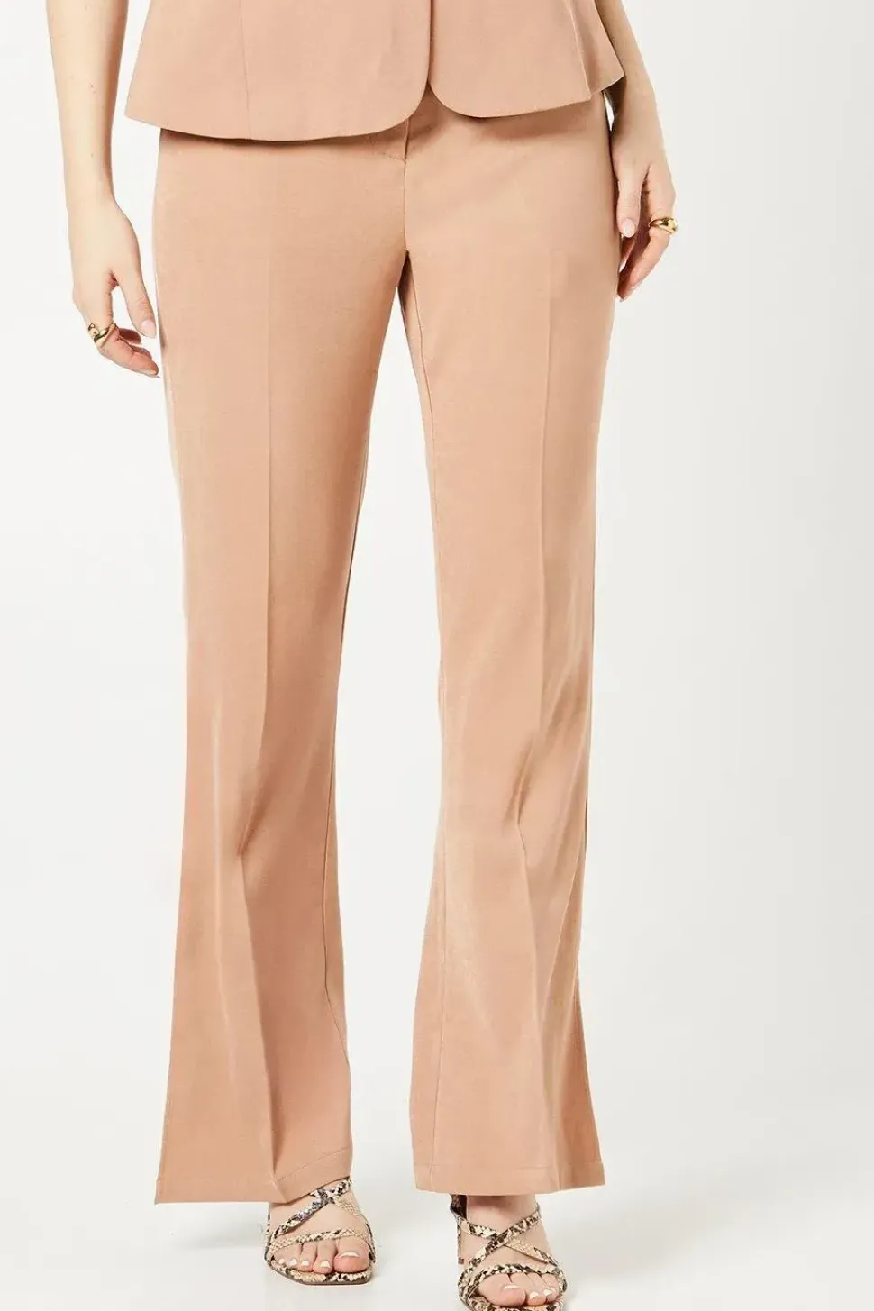 Elastic Waist Kickflare Trouser