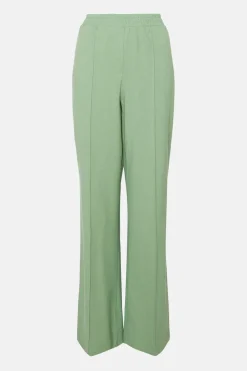 Elastic Waist Wide Leg Trousers
