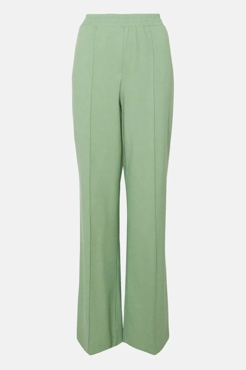 Elastic Waist Wide Leg Trousers