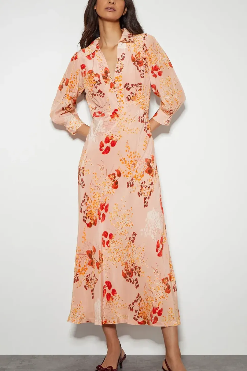 Elise Shirt Dress Pink