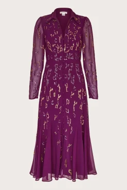 Eliza Embellished Shirt Dress