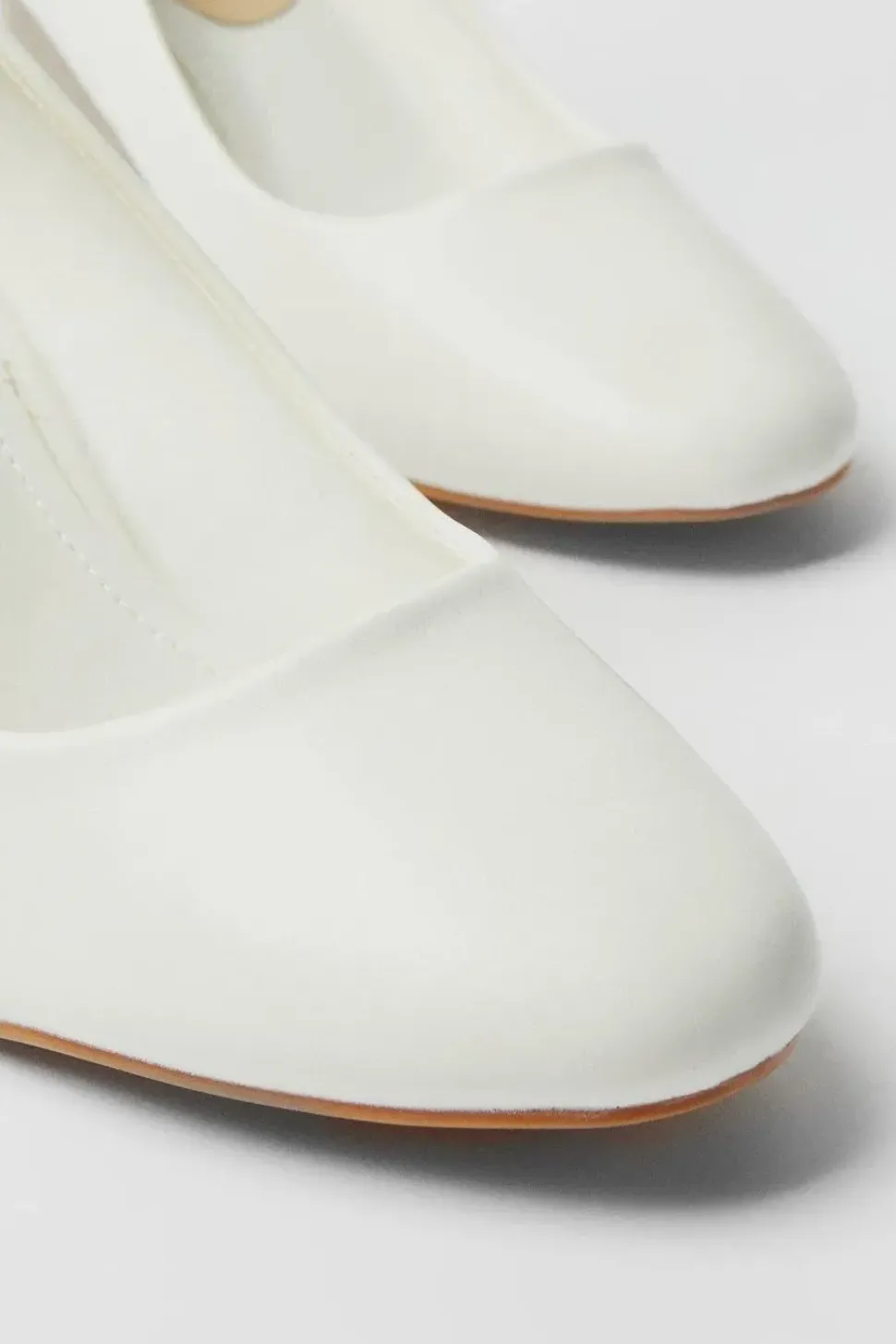 Ella Round Toe High Block Heel Court Shoes