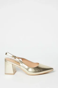 Elle Slingback Block Heel Court Shoes