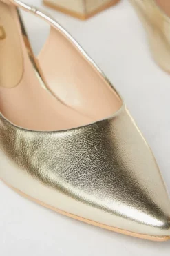 Elle Slingback Block Heel Court Shoes