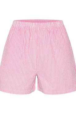 Elmiko High-waisted Wide Legs Shorts-Striped